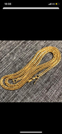 喜平　18kネックレス　8面トリプル　50cm