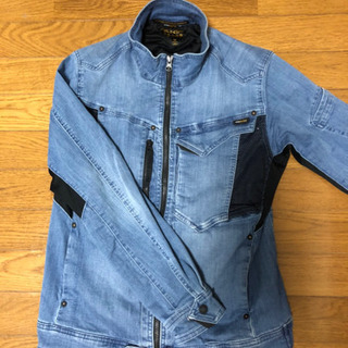 フィールドコア 作業着 デニムセットアップの画像