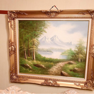 絵画額付き