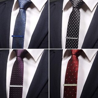 【新品】ネクタイピン ビジネス 8本セット タイピン メンズ ファッション 日常仕事 結婚式 シンプル タイピン スーツ 真鍮製 おしゃれ 高級の画像