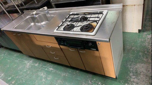 流し　中古　ガスレンジは買い替え前提