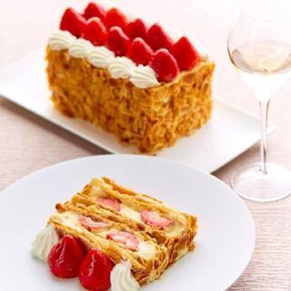 『苺のミルフィーユを食べに行きませんか🍓』