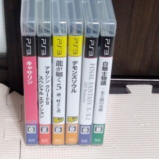 ps3本体とソフト6本の画像