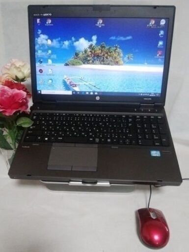 ノートパソコン　HP ProBook 6570b / cpu i5 / SSD 120GB / メモリー4GB / Windows１０Pro　１５インチ液晶画面　中古良品