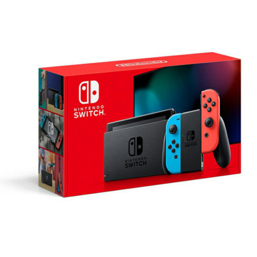【新品未開封】Nintendo Switch 新型(ニンテンドースイッチ) Joy-Con(L) ネオンブルー/(R) ネオンレッド(バッテリー持続時間が長くなったモデル)
