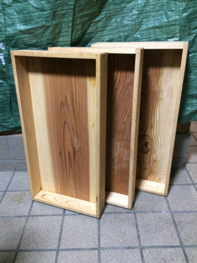 未使用 木箱×3個 DIYに