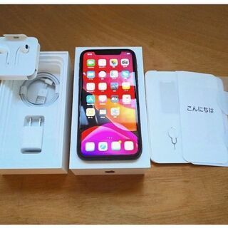 ★美品 iPhone11 64GB apple版SIMフリー ブラック バッテリー100%
