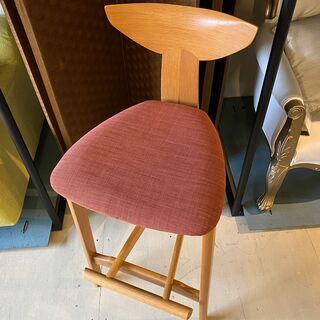 シラカワ 飛騨家具 カウンターチェア スツール ナチュラル 中古品②