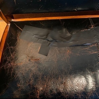 バリ家具　レザーソファーの画像
