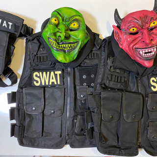 ハロウィン　SWAT スワット　レディース　コスプレ　ポーチ　デ...