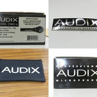 美品 AUDIX ダイナミックマイク ボーカル用 OM2 スイッチ付き ☆ PayPay(ペイペイ)決済可能 ☆ 札幌市 北区 屯田 の画像