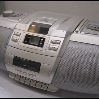 新生活！3300円 日立 CDラジカセ CK-11 シルバー