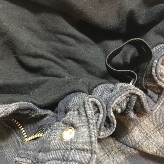 暖か！マタニティチェックパンツの画像