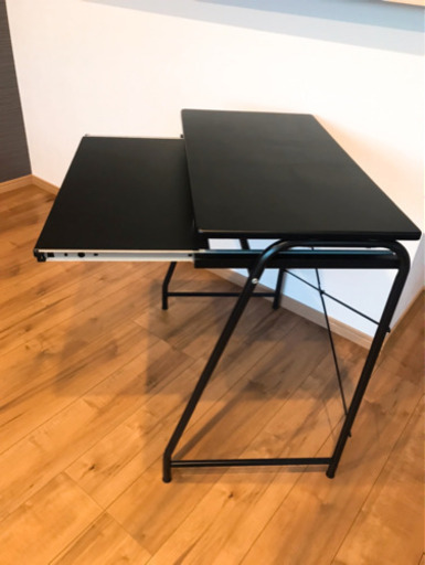 パソコンデスク_キーボード収納あり