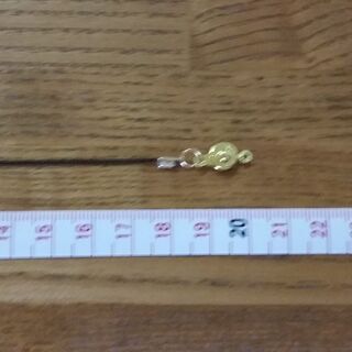 メンズ向け　ブラック×ゴールドブレスレット