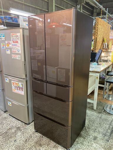 日立 2019年製 R-XG48J 6ドア冷蔵庫 真空チルド