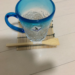 氷彩　ペアガラスのハンドメイドのカップ