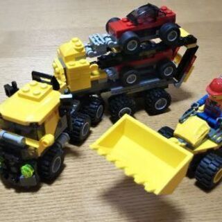 レゴ ハイウェイ輸送車 4891 ＋ ミニショベル 7246