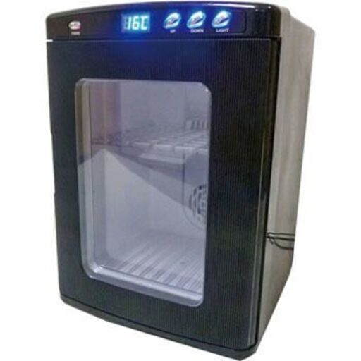 中古‼ポータブル保冷温庫２５ℓ（XHC－25）・5～60℃の温度設定可能。・500mlペットボトル最大で約20本入ります。