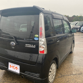 車検令和4年10月 ステラカスタムR タイベル交換済み 純正アルミ CVT スマートキー 車検2年付き 支払総額9.8万円★★の画像