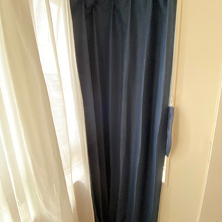 遮光カーテンレース付 100×230 2枚セットの画像