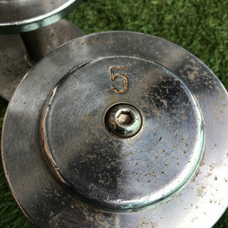 【２個セット】ダンベル 5kg×2個 直径15cm×長辺19cmの画像