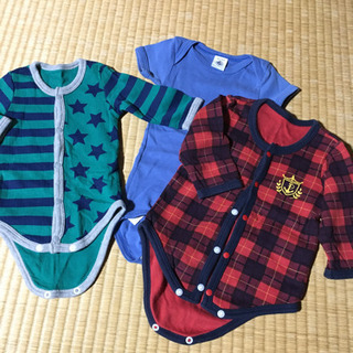 プチバトー他　ロンパース　3枚セット