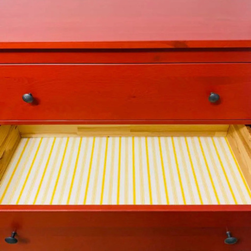 IKEA HEMNES ヘムネス 3段チェスト レッドブラウン