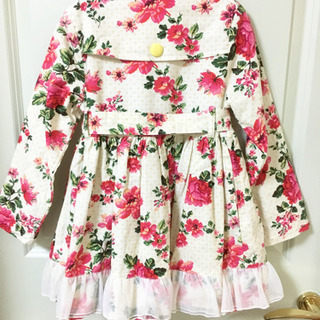110cm 花柄コートの画像