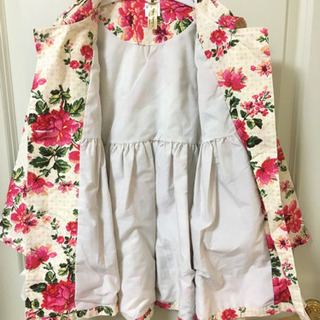 110cm 花柄コートの画像