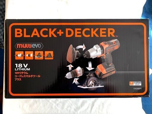 新品　未使用　ブラックアンドデッカー マルチツール 18V EVO183P1