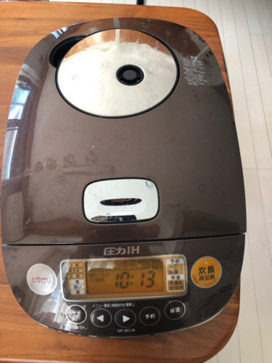 象印圧力IH炊飯ジャー　NP-BC18型 10合