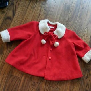 おしゃれ赤コート