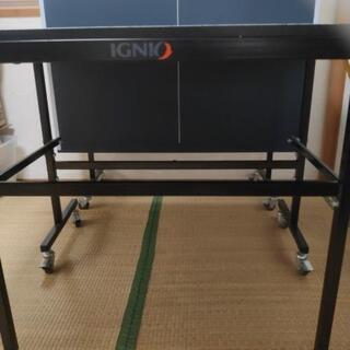 IGNIO/イグニオ 卓球台 6畳間 家庭用サイズ セパレート キャスター付き 1人打ち対応の画像