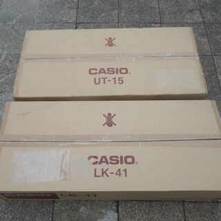 ■配達可■未使用品■CASIO 光ナビゲーション キーボード LK-41 とUT-15(椅子、スタンド、ヘッドホン) 電子ピアノ セット