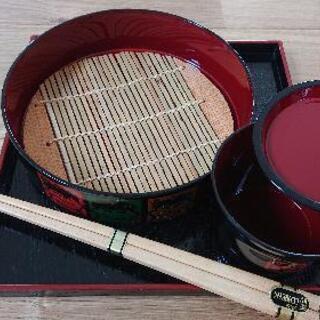 【未使用】ざるそばセット うるしぬり