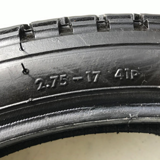 2.75-17 ハンターカブ 中古前後タイヤ＋チューブ 1台分の画像