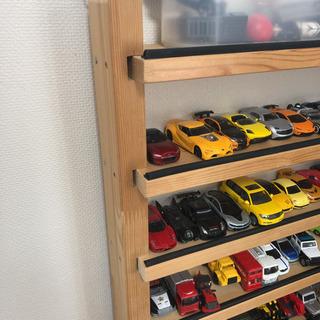 トミカ　収納ラック　棚　自作　DIY の画像