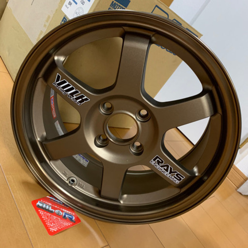 値下げ【未使用】RAYS TE37 15インチ 4穴 6.5J インセット39