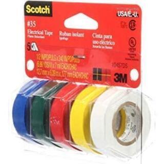 [お値下げ]3M スコッチビニルテープ 5色入りの画像