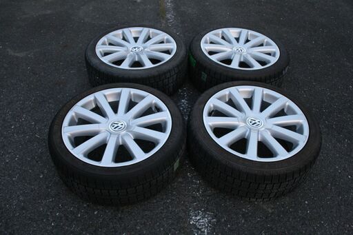 ～SOLD！～【中古・美品】１８インチ スタッドレス付きアルミホイール VWパサート