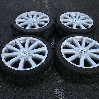 ～SOLD！～【中古・美品】１８インチ スタッドレス付きアルミホイール VWパサート