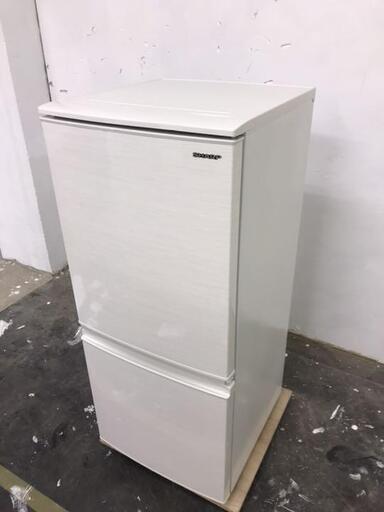 R123 シャープ 137L 2ドア冷凍冷蔵庫 SJ-D14E-W 2019