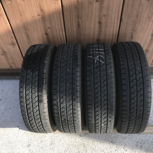 てっちん スチールホイール 13×5j 4穴BRIDGESTONE BLIZZAK 165R13 4本セット