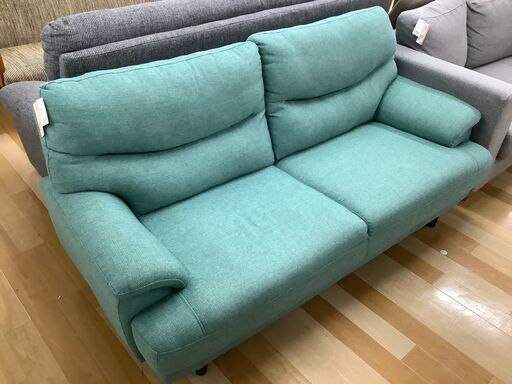 2人掛けソファー　ニトリ　グリーン【トレファク岸和田】