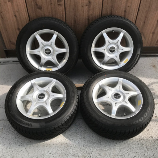 SUZUKABRAIN UNIVERSE VI 15×6.5jj 5穴 GOODYEAR vector 195/65R15 M+S 4本セット