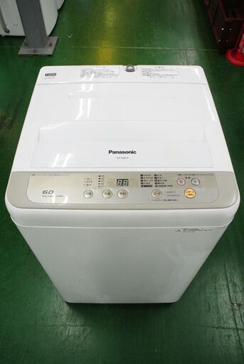 2017年製 パナソニック 6.0kg洗濯機 NA-F60B10。当店不具合時返金保証6ヵ月付き。
