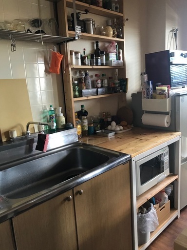 キッチン台＆調味料棚　※最長10/15正午まで出品