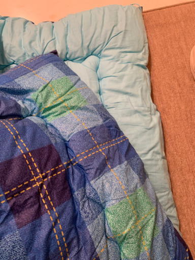 布団2枚　保管袋、掛け布団カバー付き