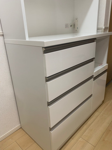 美品！ニトリ キッチン棚 食器棚 キッチン収納 レンジ台100cm 